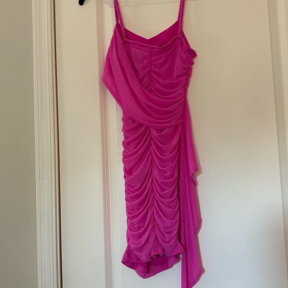 Blashe Pink Ruched Mini Dress - Picture 4 of 8